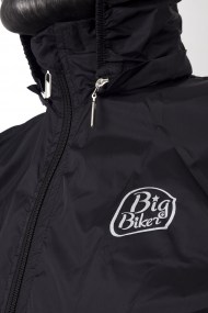 Cortavientos Negro detalle cuello
